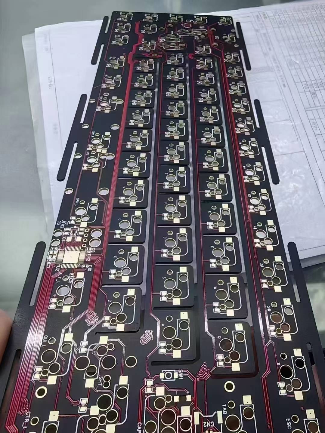 5.0MM Thickness  Half hole Double Sided PCB board